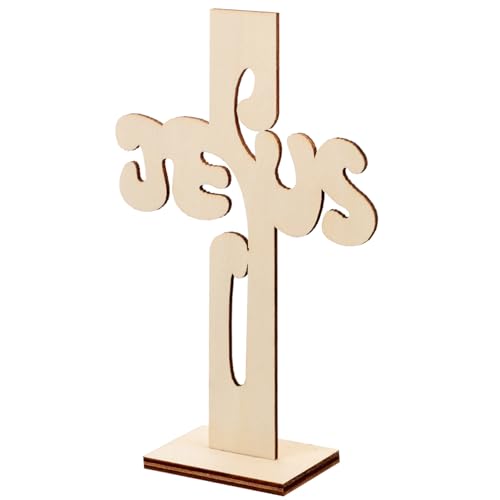 Artibetter 10st Heiliges Kreuz Aus Holz Religiöses Dekoratives Kreuz Religiöser Kreuzschmuck Gebetskreuz Tafelaufsätze Für Die Taufe Jesus Kreuz Osterkreuz-dekor Tisch Hölzern Handheld von Artibetter