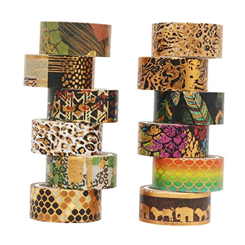 Artibetter 12 Rollen Tiermuster Washi Tape Farbiges Klebeband für Diy Bastelprojekte Geschenkverpackung und Partydekoration Artibetter 12 Rollen Tiermuster Washi Tape Farbiges Klebeband für Diy Bastelprojekte Geschenkverpackung und Partydekoration von Artibetter