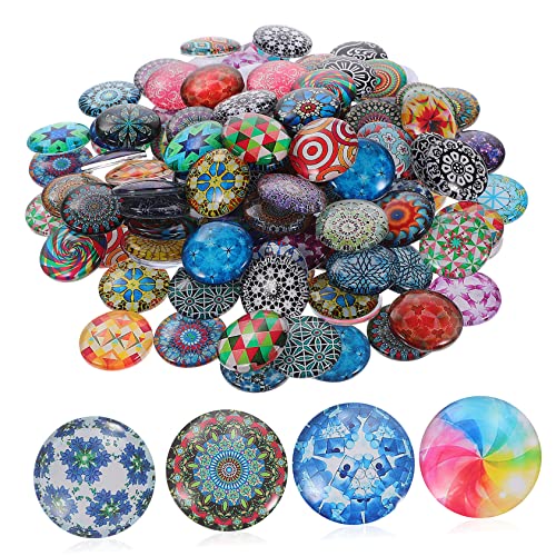 Artibetter 120stücke Glassteine Runde Glascabochons Diy-schmuckzubehör in Verschiedenen Farben Für Halsketten Ohrringe Schlüsselanhänger Und Dekoration Artibetter 120stücke Glassteine Runde Glascabochons Diy-schmuckzubehör in Verschiedenen Farben Für Halsketten Ohrringe Schlüsselanhänger Und Dekoration von Artibetter