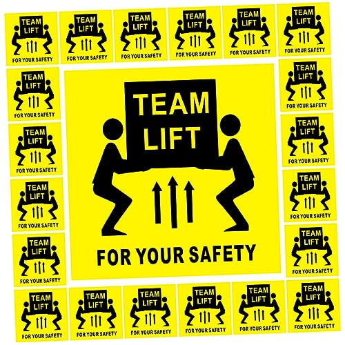 Artibetter 200Stücke Team Lift Warnaufkleber Vorsicht Selbstklebende für Schwere Objekte Langlebig für Versand und Lagerung Artibetter 200Stücke Team Lift Warnaufkleber Vorsicht Selbstklebende für Schwere Objekte Langlebig für Versand und Lagerung von Artibetter