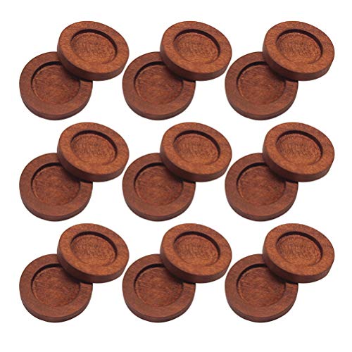 Artibetter 20pcs Holz Cabochon Ohrstecker Basis für DIY Schmuck Machen von Artibetter