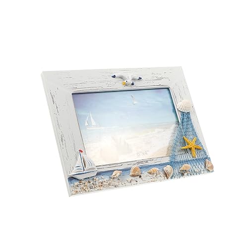 Artibetter 6 Mediterraner Fotorahmen Bilderrahmen Für Kinder Vintage-bilderrahmen Vintage-dekor Mediterranes Dekor Schreibtischdekoration Holzhalterung Fotohalter Haushalt Hölzern Einrichtung von Artibetter