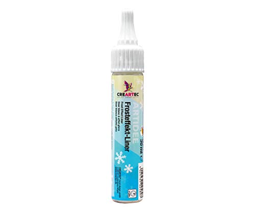 Artidee CREARTEC - Frosteffekt Liner - Malstift für Fensterscheiben - für den winterlichen Look - 30ml - Made in Germany von Artidee