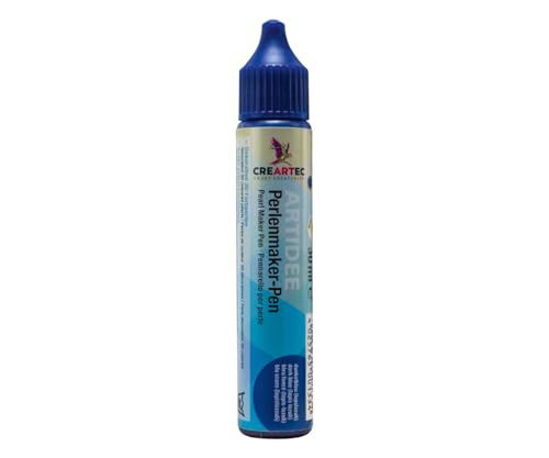 Artidee CREARTEC Perlenmaker Pen - Dunkelblau - zum Gestalten von dekorativen 3D Farbperlen auf Textilien, Holz, Pappe, Leder, Glas, Keramik - 30ml - Made in Germany von Artidee