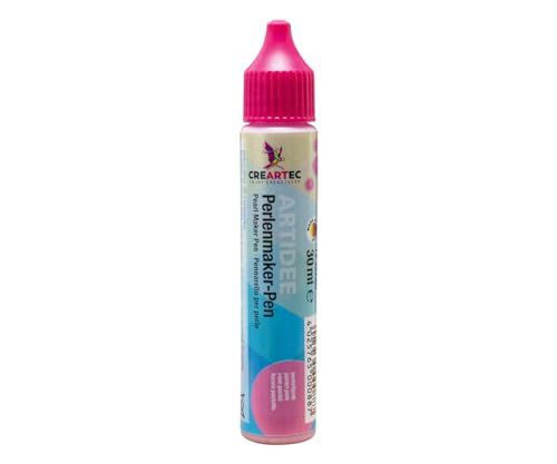 Artidee CREARTEC Perlenmaker Pen - Pastelpink - zum Gestalten von dekorativen 3D Farbperlen auf Textilien, Holz, Pappe, Leder, Glas, Keramik - 30ml - Made in Germany von Artidee