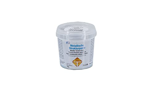 CREARTEC Metallische Strukturpaste - Hochpigmentierte, selbstklebende Spachtelmasse zum Verschönern von Objekten - silber seidenmatt - Füllmenge: 150g - Made in Germany von Artidee