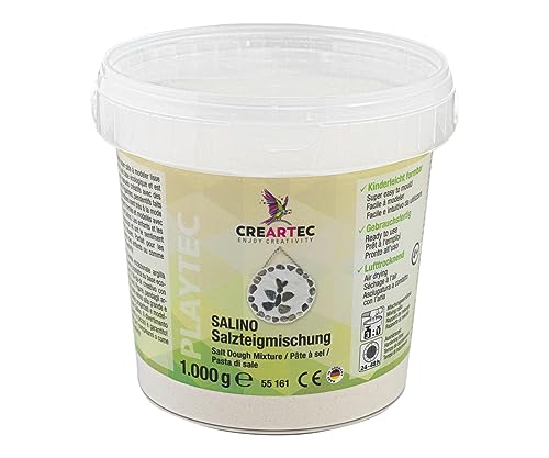 CREARTEC Salino Salzteigmischung - perfekte Knetmasse zum Formen und Modellieren - kein Spielzeug -1000g - Made in Germany von Artidee