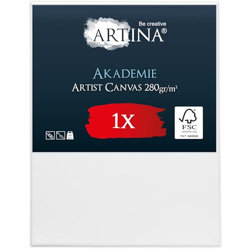 Artina Akademie Leinwand auf Keilrahmen 40x50cm 280g/m² von Artina