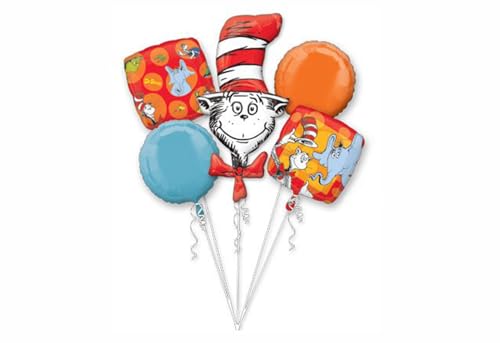 Dr. Seuss Cat In The Hat Folien-Partyballonstrauß von Artisan Owl