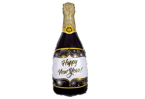 Happy New Year! Champagnerflasche 91,4 cm Folien-Partyballon von Artisan Owl