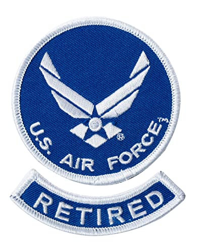 United States Air Force USAF Symbol Bestickter Aufnäher mit Aufbügler (Blau/Weiß Retired) von Artisan Owl