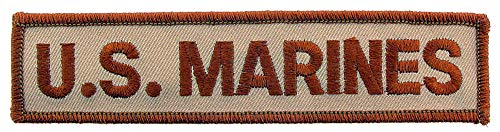 United States Marines Corps USMC Tab Patch, mit Bügelkleber Sand / Wüste von Artisan Owl