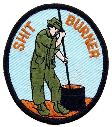 United States Military Vietnam Shit Burner Patch Aufnäher Bügelbild von Artisan Owl