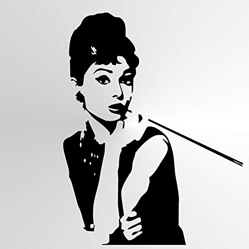 Wiederverwendbare Schablone von Audrey Hepburn, große Größen, Wanddekoration, moderne Schauspielerin Film / Audrey (Mylar A4 210x297mm) von Artistic Sponge