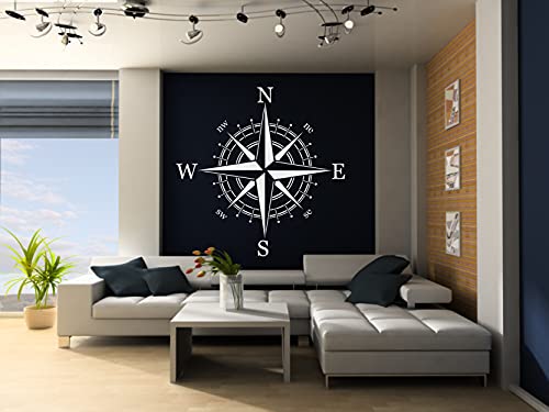 Wiederverwendbare Schablone für Navigationskompass, Motiv: Windrose, A3, A4, A5 und größere Größen, Reise-Mandala / COMPASS2 (wiederverwendbares Mylar, A3-Größe – 297 x 420 mm) von Artistic Sponge