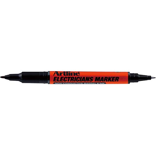 Artline Electricians Marker SCHWARZ Marker für Elektriker - Mengenpaket 12 Stück von Artline UK