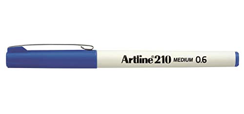 ARTLINE 6 Filzstifte "210" Permanent-Marker 0,6 mm blau von Artline