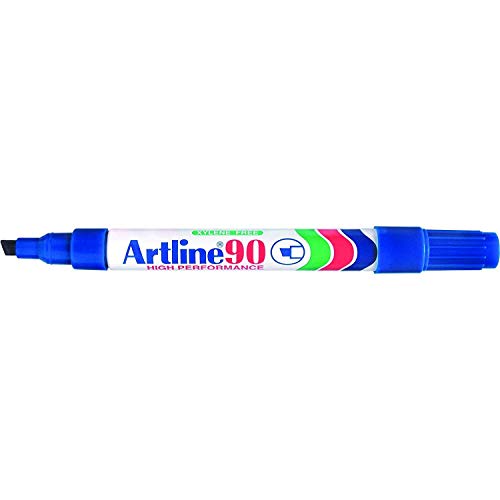 ARTLINE Permanentmarker, 90, Keilspitze, 2 & 5 mm, Blau, 6 Stück von Artline