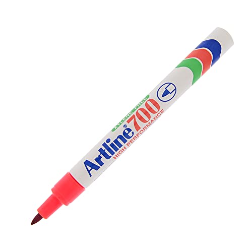 ARTLINE Permanentmarker "700", konische Spitze, 0,7 mm, Rot, 6 Stück von Artline