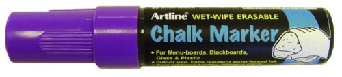 Artline 12,0 mm Chalk Marker, Keilspitze, Violett, 6 Stück von Artline