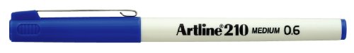 Artline 210 Marker, 0,6-mm-M-Rundspitze, Blau, 12 Stück von Artline
