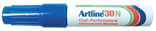 Artline 30 2–5 mm Keilspitze permanent marker, blau [12 Stück] von Artline