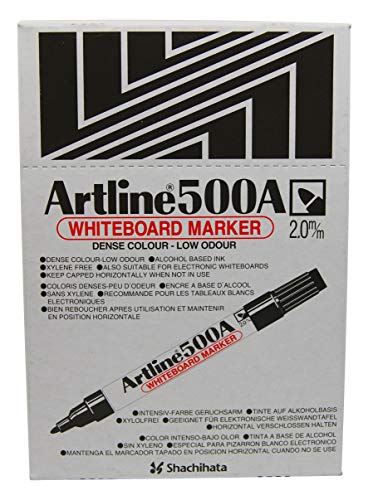 Artline Ek500 Leistungsstarker Whiteboard Marker, schwarz von Artline