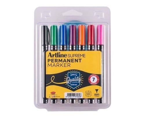 Artline Supreme Permanentmarker Set (7 Farben) von Artline