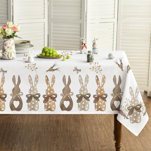 Artoid Mode Kaninchen Hasen Karotten Ostern Tischdecke 140x180 cm, Saisonnal Frühling Fleckschutz Tischwäsche Küche Dekoration Party Dekor Artoid Mode Kaninchen Hasen Karotten Ostern Tischdecke 140x180 cm, Saisonnal Frühling Fleckschutz Tischwäsche Küche Dekoration Party Dekor von Artoid Mode