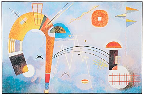 Artopweb ZA21577 KANDINSKY Rond Et Pointu Decorative Panel, Wood MDF, Multicolour, 75x50 Cm von Artopweb