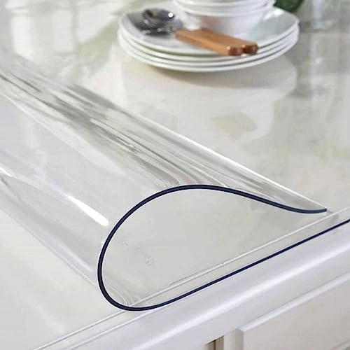 Artwelt Tischdecke Transparent Tischfolie 2.0mm Glasklar Folie Tischschutz Wasserdicht Abwaschbar Polyvinylchloride Folie Wunschmaß Fettdicht Tischschutzfolie (280cm X 100cm) von Artwelt