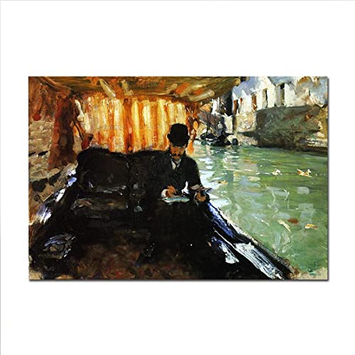 Berühmte Gemälde von John Singer Sargent – ​​„Ramon Subercaseaux“. Leinwand Wandbild für Wohnzimmer Schlafzimmer 60x96cm(23.7x35.5in) Rahmenlos von Artwork Grocery Store