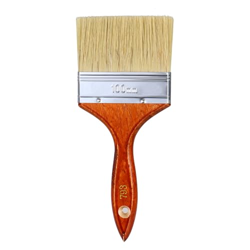 Aruicheng Lasurpinsel Malerpinsel Flachpinsel 100mm Breit Lackierpinsel Großer Flacher Pinsel Paint Brush für Lacke, Wand-Farbe von Aruicheng