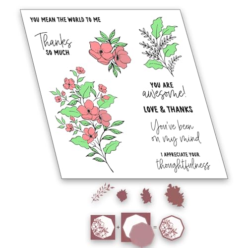 2025 Neue Weihnachten Tiere und Blumen Metall Schneiden Sterben Und Stempel Set, Für DIY Kunst Geburtstage Scrapbooking Handwerk Supplies Stamping Fotoalbum (M0849-stempel und Stanzformen Set) von Aruieys