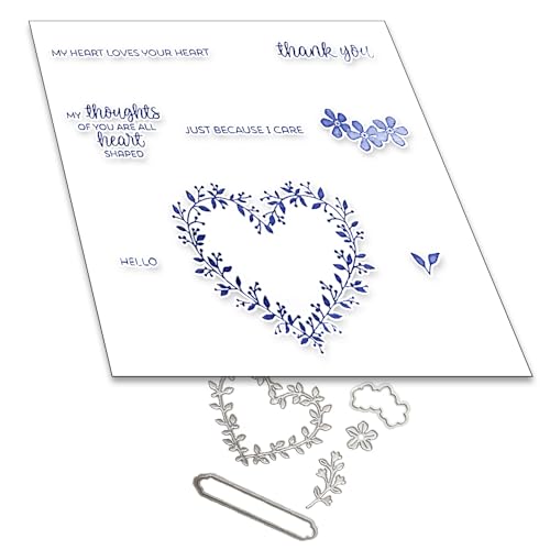 2025 Neue Weihnachten Tiere und Blumen Metall Schneiden Sterben Und Stempel Set, Für DIY Kunst Geburtstage Scrapbooking Handwerk Supplies Stamping Fotoalbum (M0868-stempel und Stanzformen Set) von Aruieys