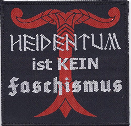 Asatru Anziehsachen Heidentum ist kein Faschismus Aufnäher/Patch von Asatru Anziehsachen