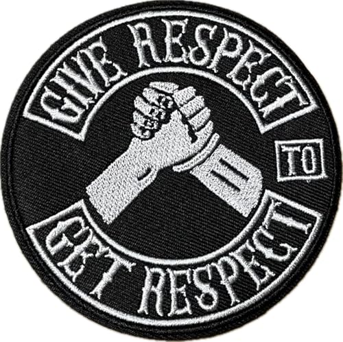 Give Respect to Get Respect Aufnäher/Patch zum aufnähen oder aufbügeln für Biker und Rocker von AsenbluT F B