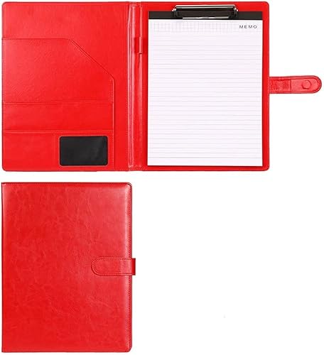 A4 Konferenzmappe Padfolio Klemmbrett Ordner Portfolio mit Abdeckung für Legal Pad Halter Briefgröße A4 Schreibblock Schule Büro Konferenz von Asfgchh