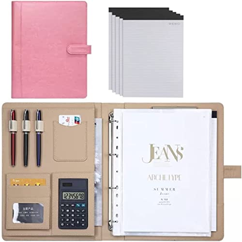 Asfgchh A4 Konferenzmappe A4 PU Leder Padfolio Professionelle Portfolio Mit Herausnehmbarem Binder Klemmbrett Binder Organizer Für Business Organizer Interview Und Meeting von Asfgchh