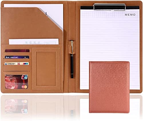 Asfgchh A4 Konferenzmappe Padfolio Business Resume Portfolio Ordner Lagerung Klemmbrett Padfolio Mit Legal Pad Ordner Klemmbrett Für Schule Seite Riemen Dokument Organizer von Asfgchh