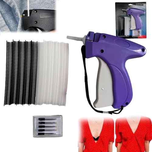 Quick Clothing Fixer, Instant Button Clothes Connector, Quick Repair Clothes Sewing Machine, Comes with Bear Buckles and Plastic Needles,Button Repair Kit for Clothes (Purple) von Ashopfun