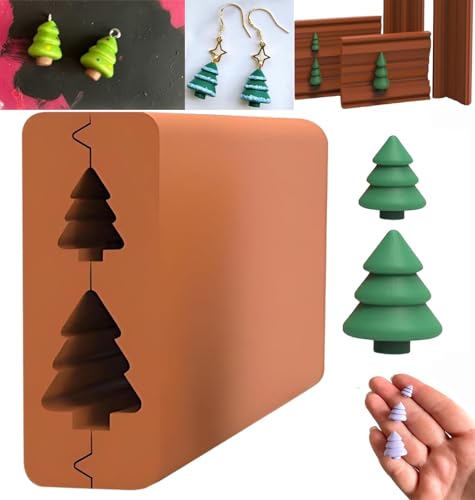 Weihnachtsbaum-Roller, Modelliermassen-Werkzeuge, DIY-Modelliermasse, Perlenroller für Ton, Kunstbedarf, Weihnachtsbaum-Modell, Weihnachtsbaum-Perlenroller für Weihnachten, DIY-Projekte (L) von Ashopfun