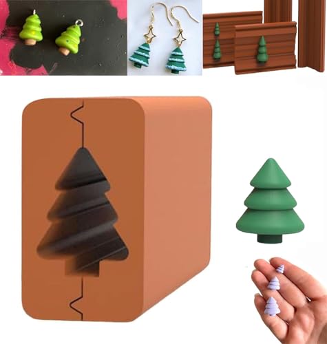 Weihnachtsbaum-Roller, Modelliermassen-Werkzeuge, DIY-Modelliermasse, Perlenroller für Ton, Kunstbedarf, Weihnachtsbaum-Modell, Weihnachtsbaum-Perlenroller für Weihnachts-DIY-Projekte (S) von Ashopfun