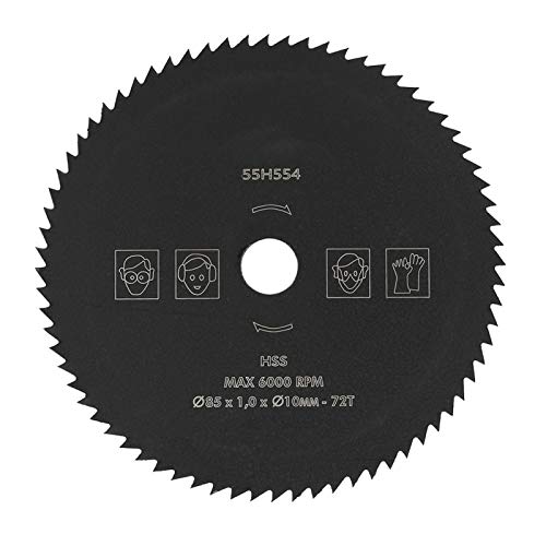 Kreissäge-Blatt, 85mm x 10mm 72T HSS Kreissägeblatt Trennscheiben Rad geeignet zum Schneiden von Zement, PVC-Rohren, Holz, Kunststoff, Aluminium für Hölzernes Metall von Asixx