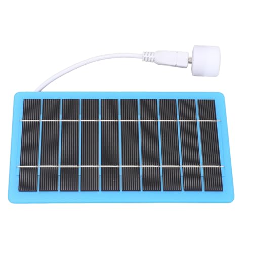 Asixxsix Mini-Solarpanel, 5 W, 5 V, Solarpanel-Ladegerät mit Weißem Licht, Tragbares Kleines Solarpanel, Solar-Ladepanel für Kleine Heimprojekte, Camping, Wandern, Angeln von Asixxsix