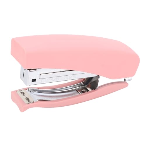 Desktop-Hefter, 2 Bindemodi, Büro-Hefter, 20 Blatt Kapazität, Tragbarer Hefter für Büro, Schule, Ergonomisches Griffdesign, Büro-Desktop-Hefter (Rose) von Asixxsix