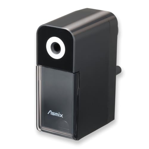 Art Pencil Sharpener Black PSL124 Zeichenstiftspitzer, Langspitzer Bleistiftspitzer, Minenspitze max.19mm, verstellbare Spitzen, Skizze/Dessin/Art Asmix(Japan Import) von Asmix