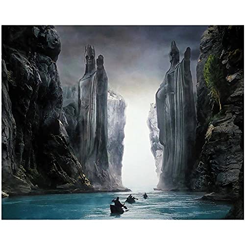 DIY 5D Diamant Malerei Kits Vollbohrer Herr der Ringe Diamond Painting Erwachsene Kinder Kristall Strass Leinwand Stickerei Kreuzstich Malerei Arts Craft Geschenk für Home Eingang Wand Decor60x70cm von Assmy