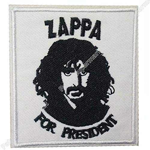 Astonish ASTONISCH 7,6 cm Zappa für President Frank Zappa Rock Band Logo Bestickt Aufbügler Applikation Cap Hut Heavy Metal von Astonish