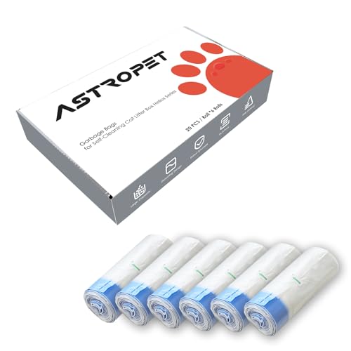 AstroPet Katzentoilettenbeutel kompatibel für AstroPet Helios Series MA1-11/12 Pro, MA2-11/12 Pro, MA1-91/92 Pro und MA2-91/92 Pro selbstreinigende Katzentoilette (120 Stück) von AstroPet